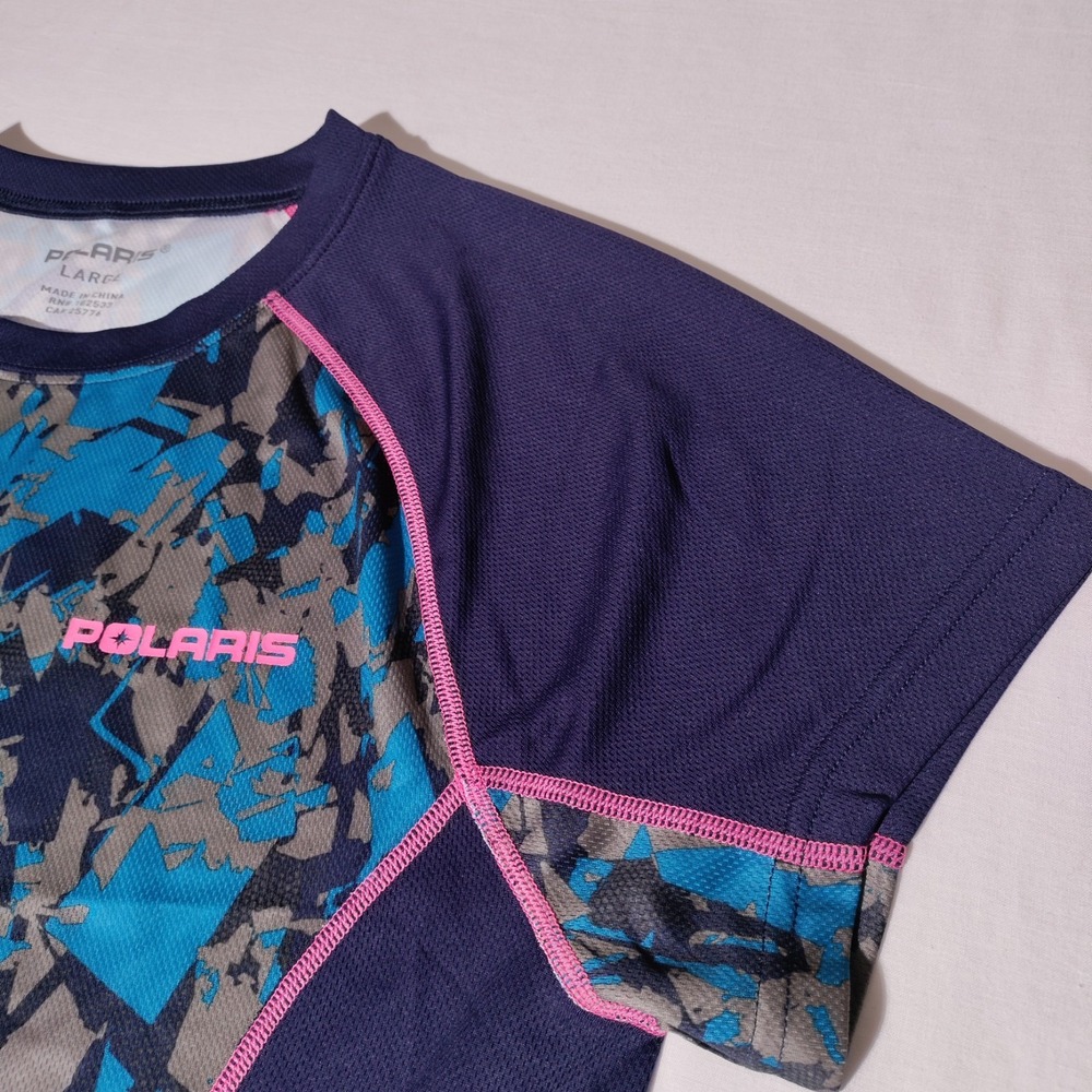 Polaris Women Large Short Sleeve Shirt Multicolor - Picture 3 of 16